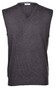 Gran Sasso Slip Over Extrafine Merino V-Hals Spencer Charcoal