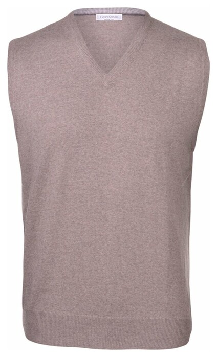 Gran Sasso Slip Over Extrafine Merino V-Hals Spencer Hazel