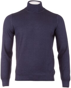 Gran Sasso Subtle Wash Merino Pullover Blue Navy