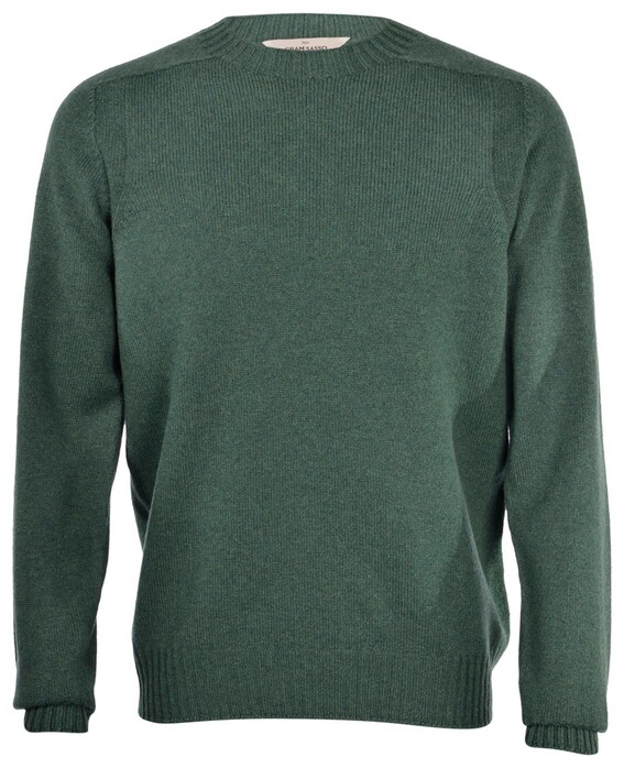 Gran Sasso Super Geelong Crew Neck Trui Groen