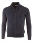 Gran Sasso Super Geelong Wool Two-Way Zip Full Button Closure Vest Denim Blue