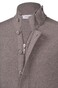 Gran Sasso Super Geelong Wool Two-Way Zip Full Button Closure Vest Dove Brown-Grey
