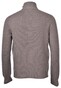 Gran Sasso Super Geelong Wool Two-Way Zip Full Button Closure Vest Dove Brown-Grey