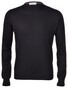 Gran Sasso Super Tasmania Crew Neck Trui Zwart