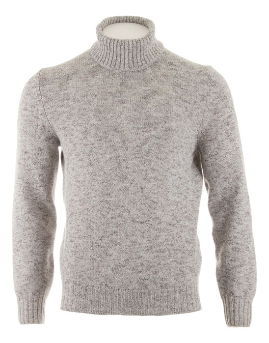 Gran Sasso The Regent Melange Rollneck Trui Grijs