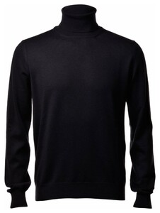 Gran Sasso Turtle Extrafine Merino Fashion Pullover Black