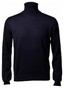 Gran Sasso Turtle Extrafine Merino Fashion Pullover Blue Navy
