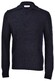 Gran Sasso Uni Color Half-Fisherman's Rib 2-Ply Super Geelong Wool Trui Navy