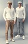 Gran Sasso Uni Color Half-Fisherman's Rib 2-Ply Super Geelong Wool Trui Wit