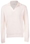 Gran Sasso Uni Color Half-Fisherman's Rib 2-Ply Super Geelong Wool Trui Wit