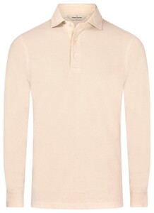 Gran Sasso Uni Vintage Effect Cotton Piqué Polo Krijt