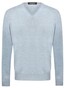 Gran Sasso V-Neck Uni Wool Blend Trui Licht Blauw