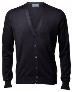 Gran Sasso Vintage Délavé Extrafine Merino Cardigan Charcoal