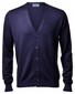 Gran Sasso Vintage Délavé Extrafine Merino Vest Blue Navy