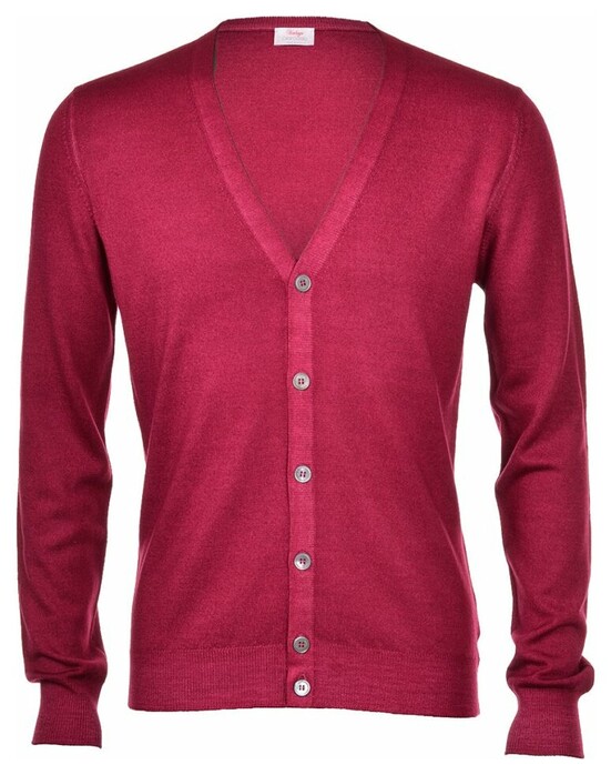 Gran Sasso Vintage Délavé Extrafine Merino Vest Cherry