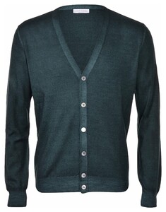 Gran Sasso Vintage Délavé Extrafine Merino Vest Groen