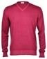 Gran Sasso Vintage Délavé Merino V-Neck Pullover Cherry