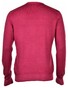Gran Sasso Vintage Délavé Merino V-Neck Pullover Cherry