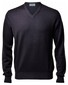Gran Sasso Vintage Délavé Merino V-Neck Trui Charcoal