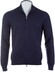 Gran Sasso Vintage Full Zip Extrafine Merino Vest Blauw