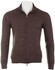 Gran Sasso Vintage Full Zip Extrafine Merino Vest Bruin