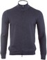 Gran Sasso Vintage Full Zip Extrafine Merino Vest Charcoal