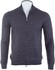 Gran Sasso Vintage Full Zip Extrafine Merino Vest Charcoal