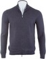 Gran Sasso Vintage Full Zip Extrafine Merino Vest Charcoal