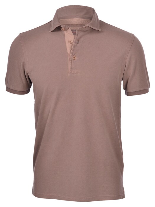 Gran Sasso Vintage Piqué Polo Bruin