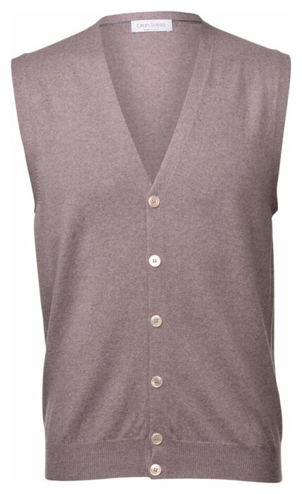 Gran Sasso Waistcoat Extrafine Merino Fashion Hazel
