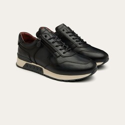 Greve Haarlem Sneaker Leather Extra Wide Shoes Blue