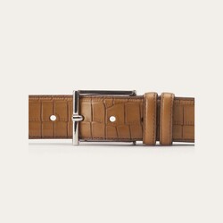 Greve Leather Cocco Belt Cuoio Cocco