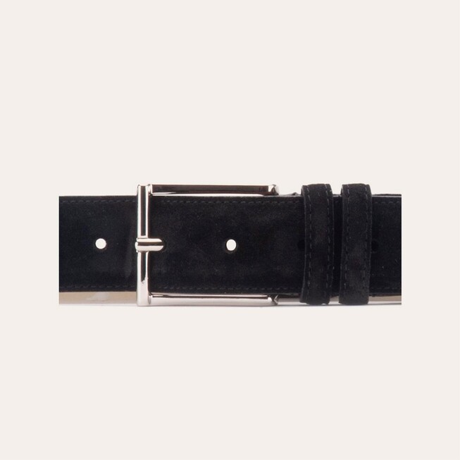 Greve Suede Talca Belt Nero Talca