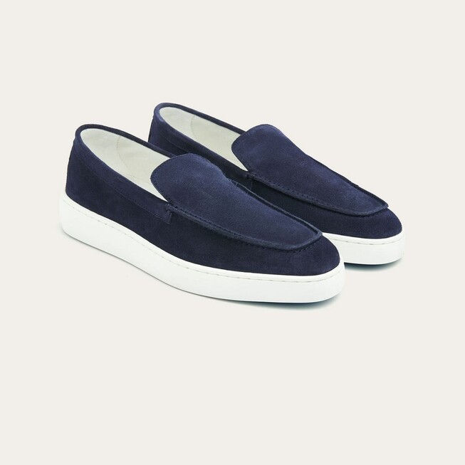 Greve Wave Instapper Suède Schoenen Pilota Suede