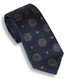Hemley Blue Floral Medallion Silk Tie Blue-Brown