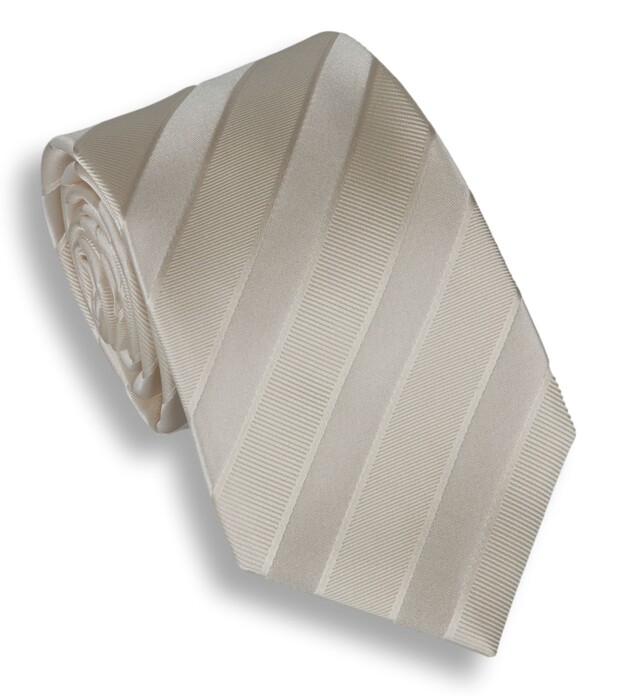 Hemley Champagne Stripe Stropdas Ivoor