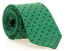 Hemley Dot Shine Silk Stropdas Groen