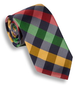 Hemley Dynamic Check Stropdas Multicolor
