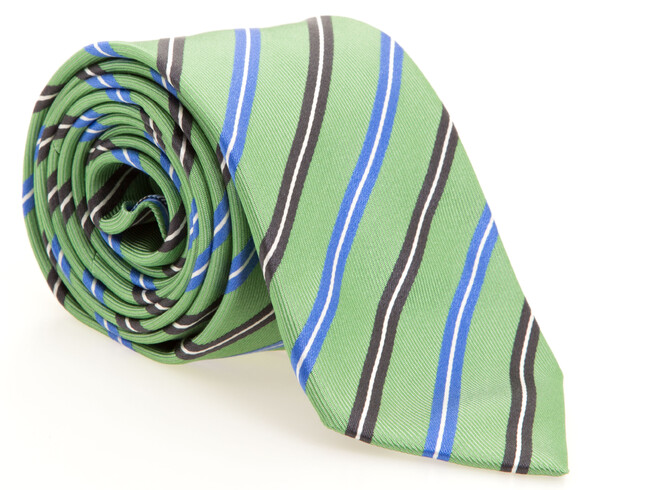 Hemley Fine Diagonal Silk Stropdas Multicolor