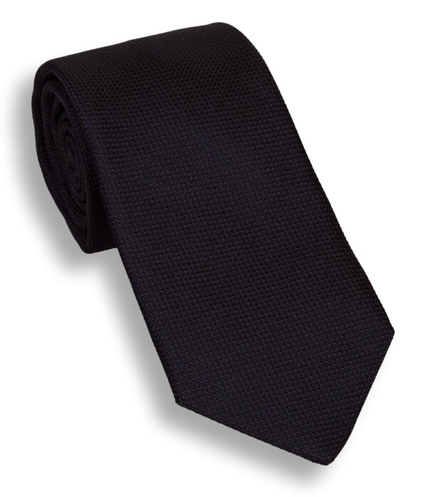 Hemley Fine Structure Silk Luxury Stropdas Navy