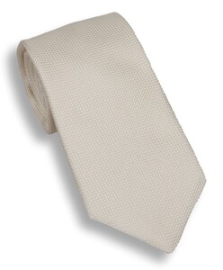 Hemley Fine Structure Silk Luxury Stropdas Offwhite
