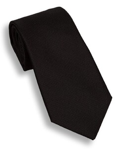 Hemley Fine Structure Silk Luxury Stropdas Zwart