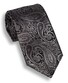 Hemley Graphite Paisley Stropdas Zwart
