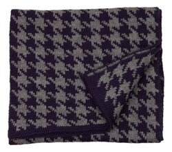 Hemley Houndstooth Prestige Scarf Blue