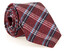 Hemley Melange Check Silk Tie Dark Red Melange