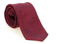 Hemley Melanged Shine Silk Tie Dark Red