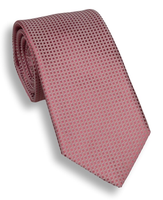 Hemley Micro Check Stropdas Dusty Pink