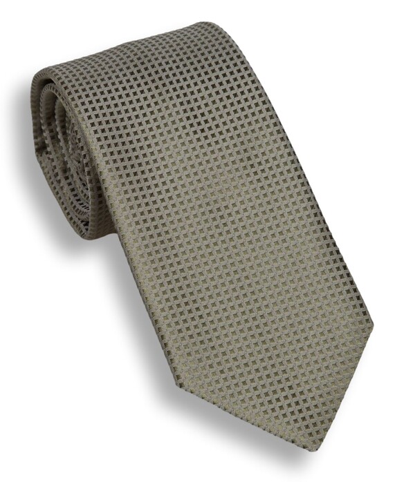 Hemley Micro Check Stropdas Soft Green