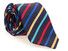 Hemley Multicolor Stripe Silk Stropdas Navy-Multi