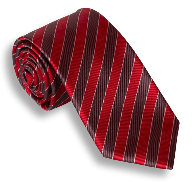 Hemley Prestige Stripes Stropdas Rood